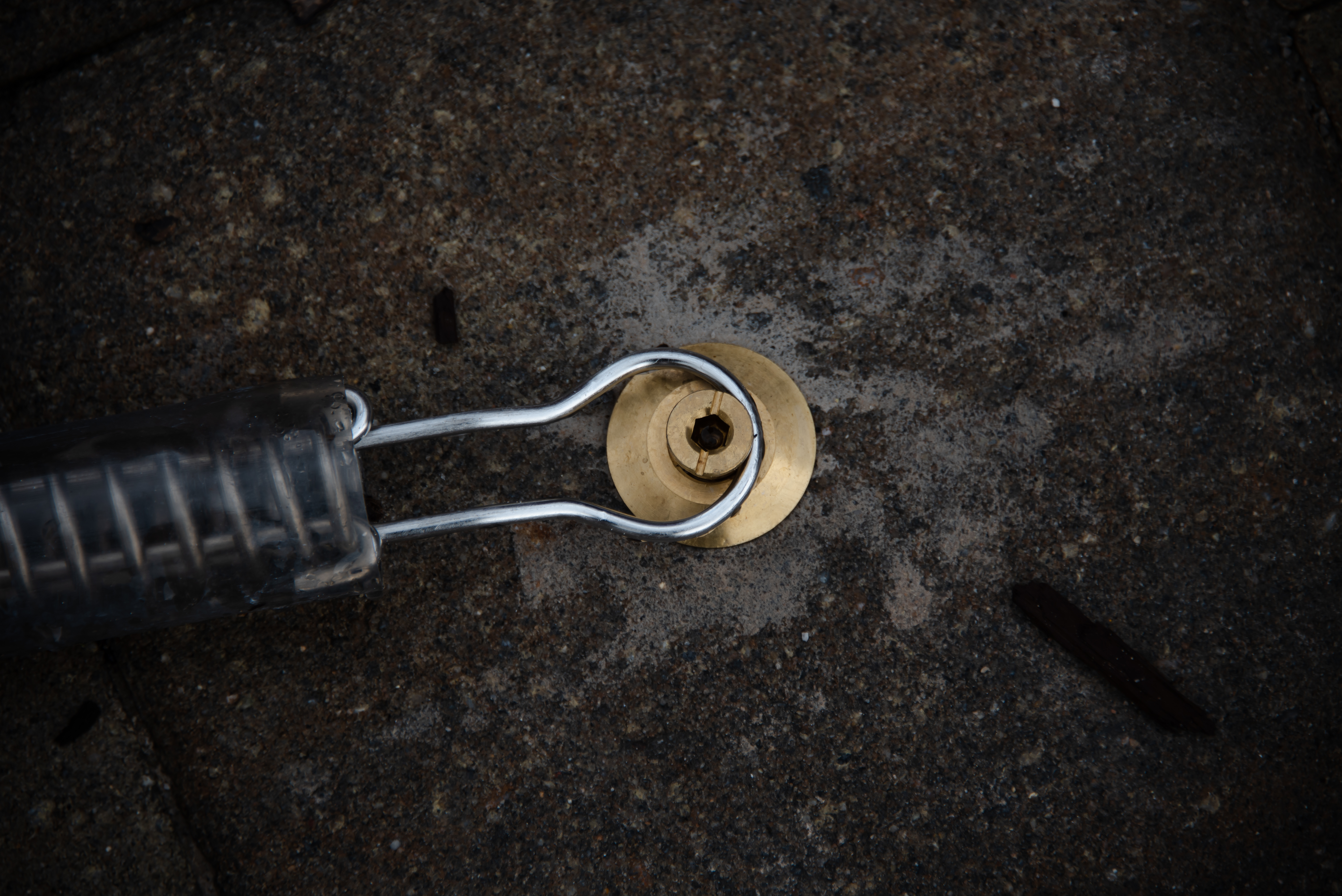 Swimming pool being prepared for seasonal opening